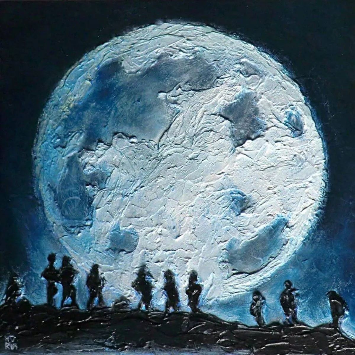 Moonlight (1), 40x40 cm, 2018, artwork by Horus Artwork