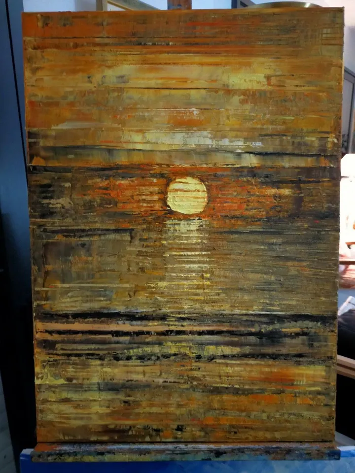 Lune ou soleil ?, artwork by annick Ayoul