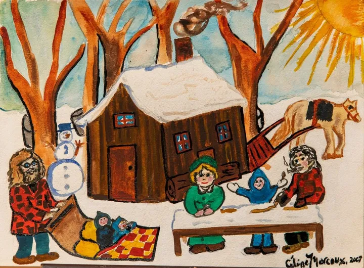 La cabane à sucre, artwork by Céline Marcoux
