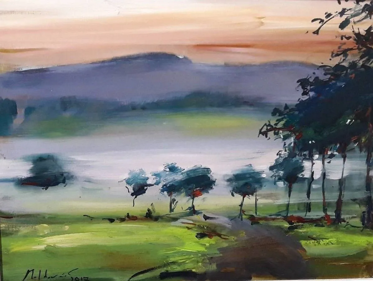 The road, artwork by moldovan Calin