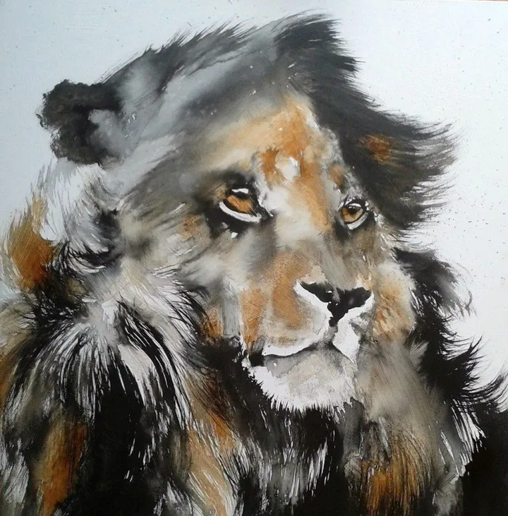 Lion, œuvre de Audrey Amidieu