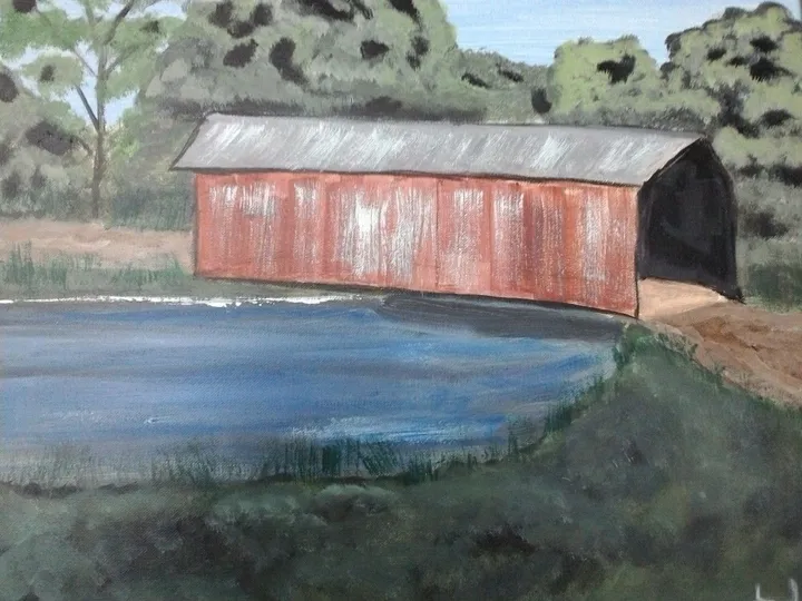 "Covered Bridge", œuvre de Taryn Simpson