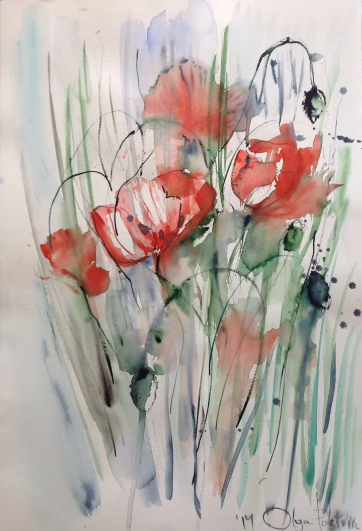SUMMER POPPIES, œuvre de Olga Polstvin
