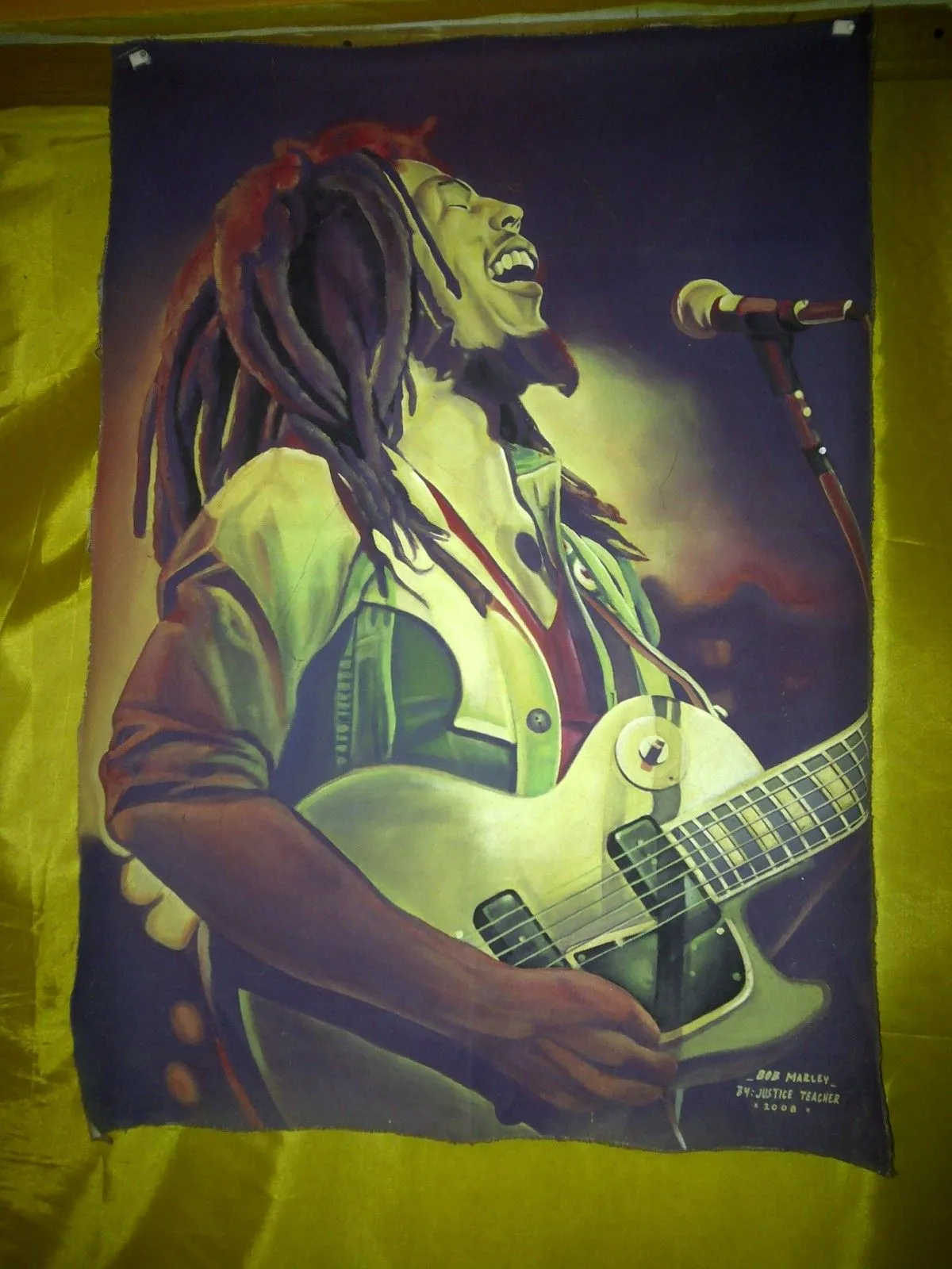 BOB MARLEY PAINTING, artwork by Trevor Foster