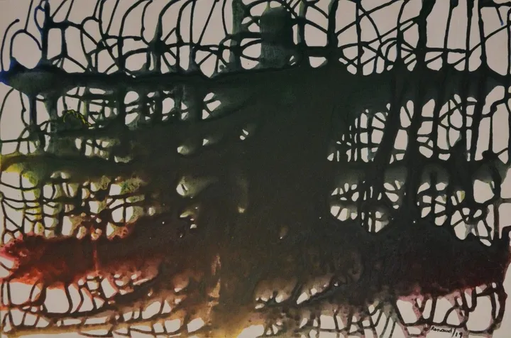 Composition 19-7, artwork by Marcel Renaud