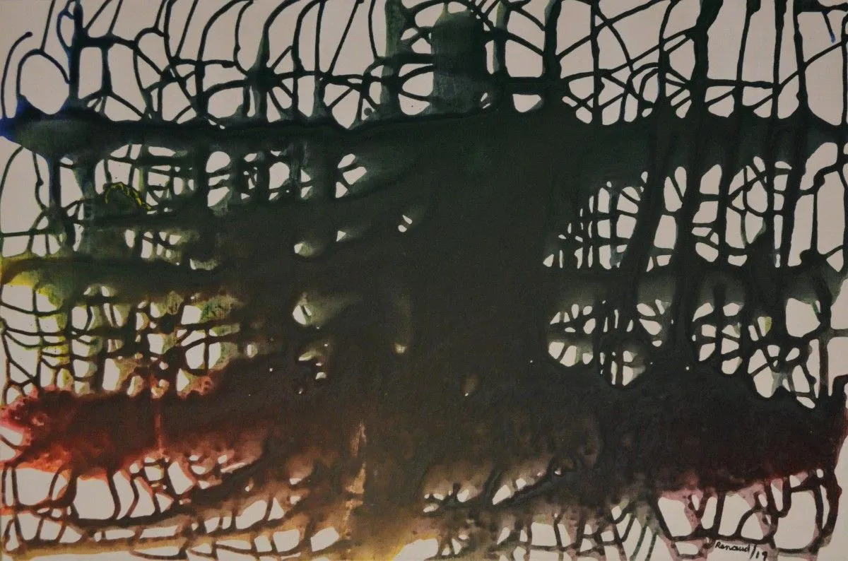 Composition 19-7, artwork by Marcel Renaud