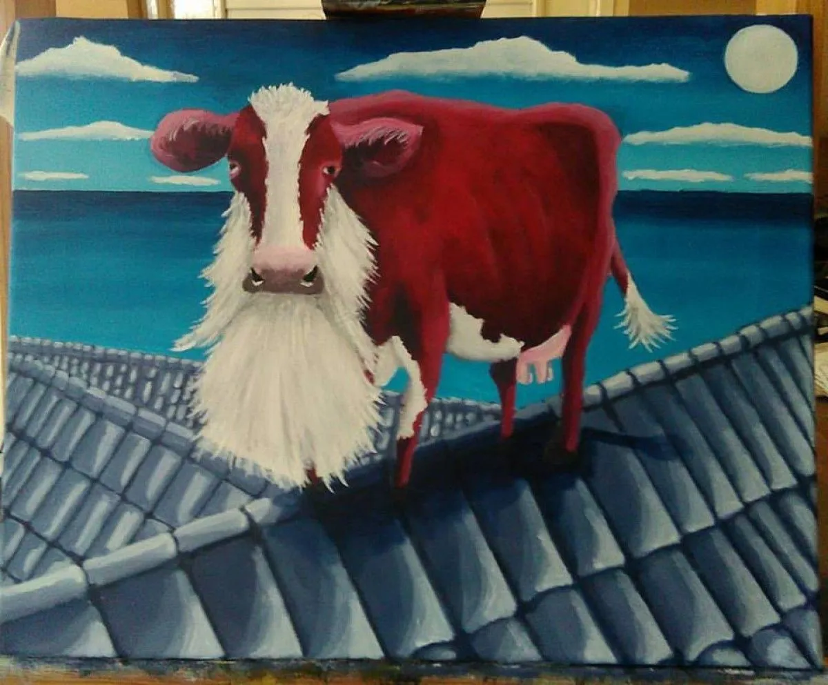 santa klus, artwork by carlo arcesi