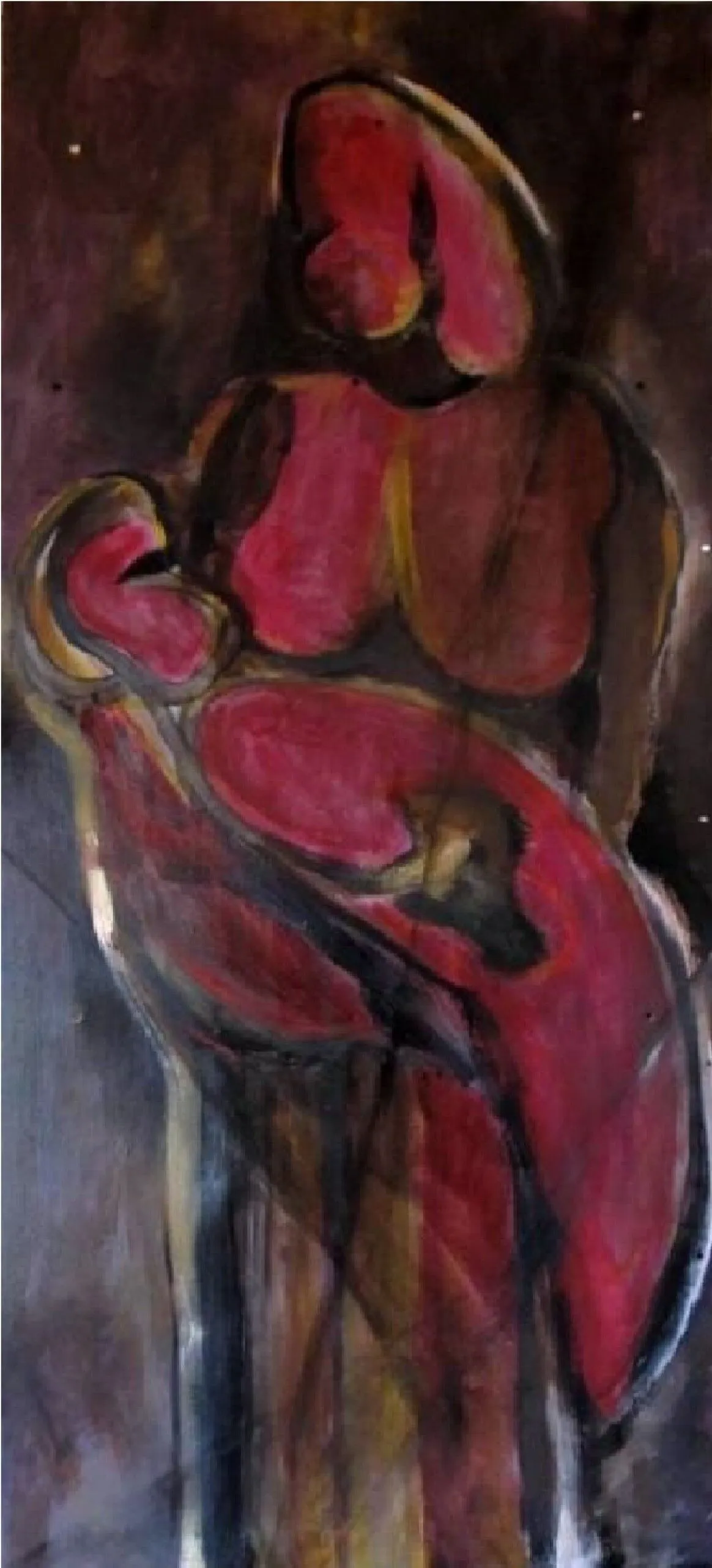 le rouge et le noir, artwork by Vilmos Huber