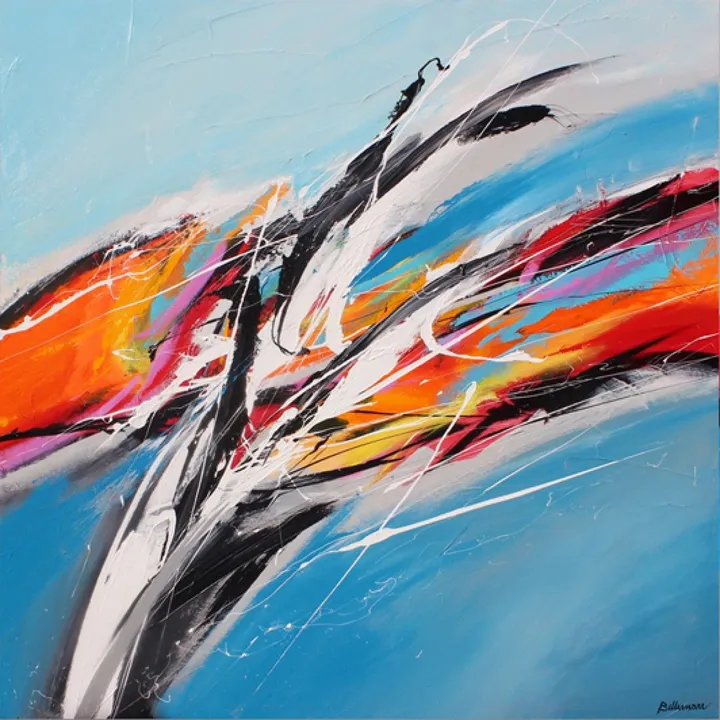 Surfing, artwork by Pierre Bellemare