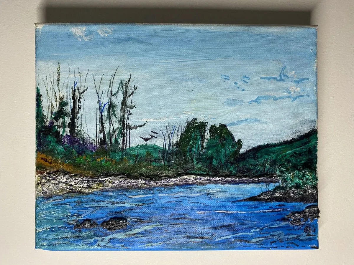 La Rivière de Cascaspédia, œuvre de Denis Roucau