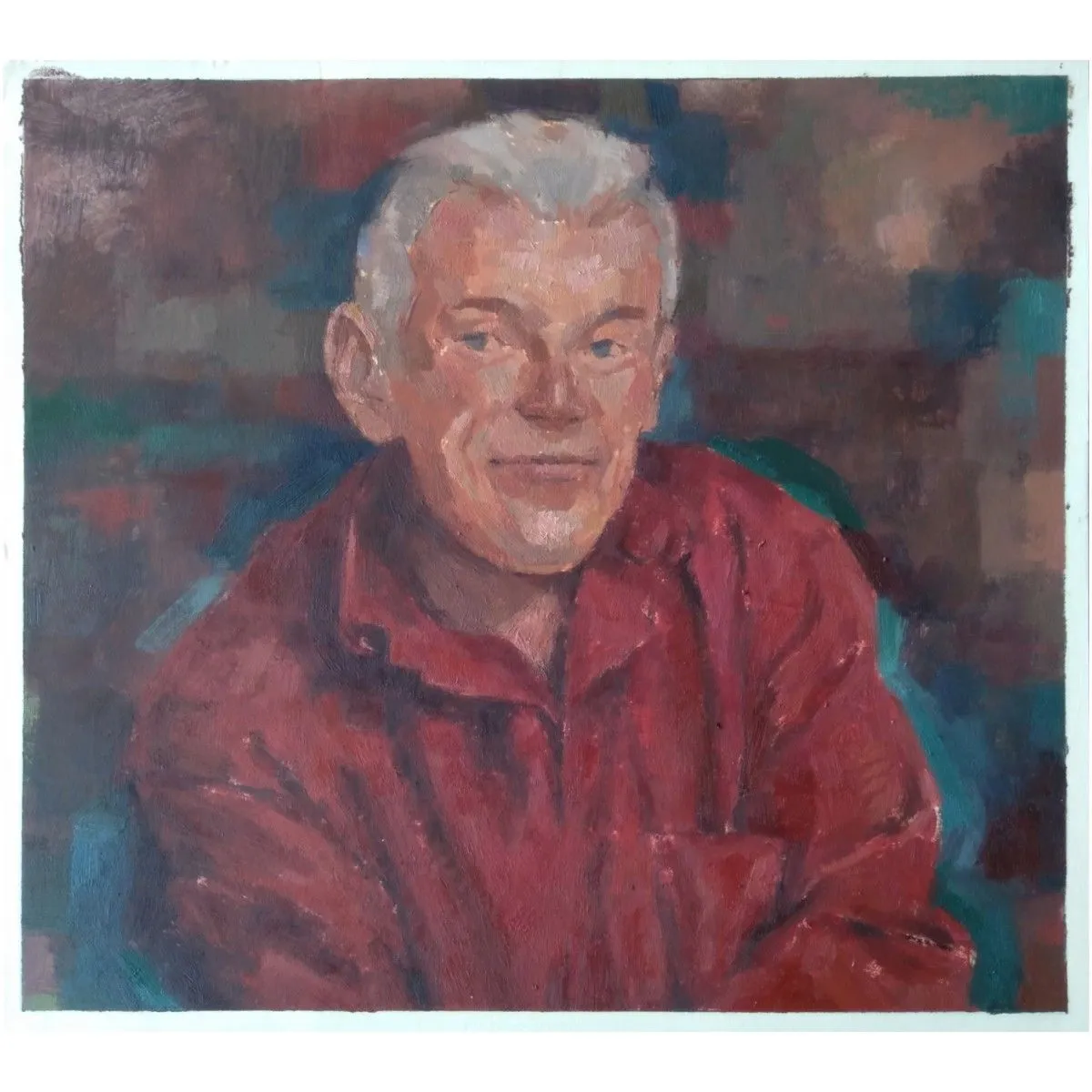 A man in red, œuvre de Mohamed Boumhaoud