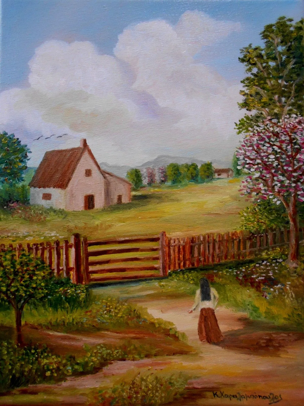 Return to farmhouse, œuvre de Konstantinos Charalampopoulos