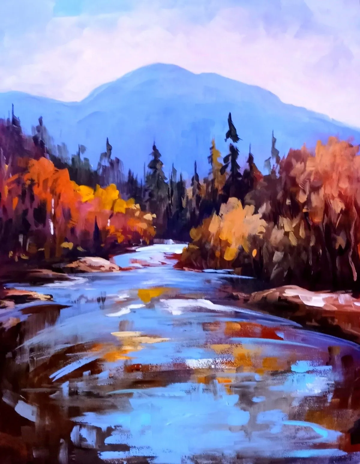 Le chant de la rivière, œuvre de France Beaudry