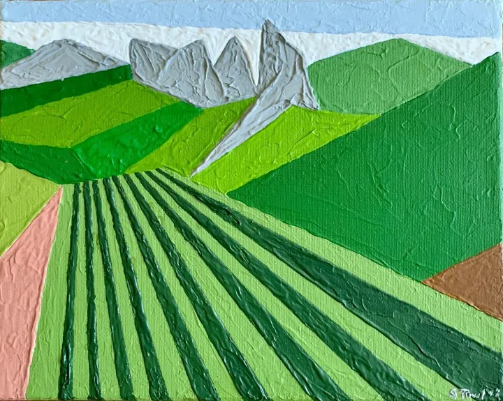 Montmirail, les dentelles, œuvre de guenael revel