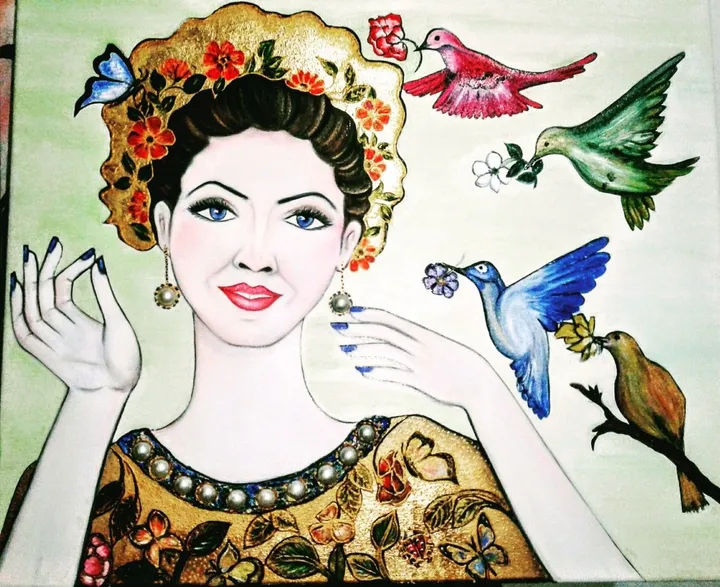 Dance des couleurs, artwork by Rihab Boulares