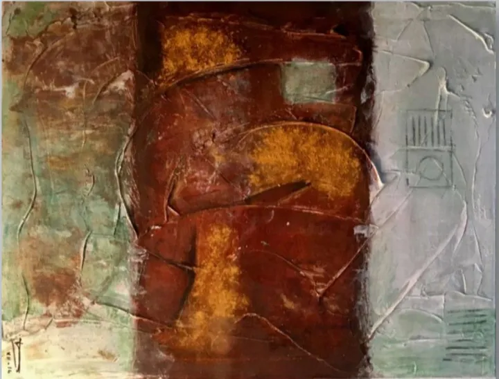 Les 3 masques, artwork by Françoise AUGUSTINE