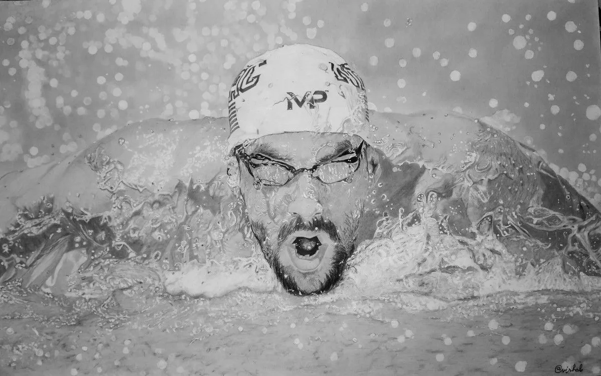 Swimming, œuvre de Vishal Singh
