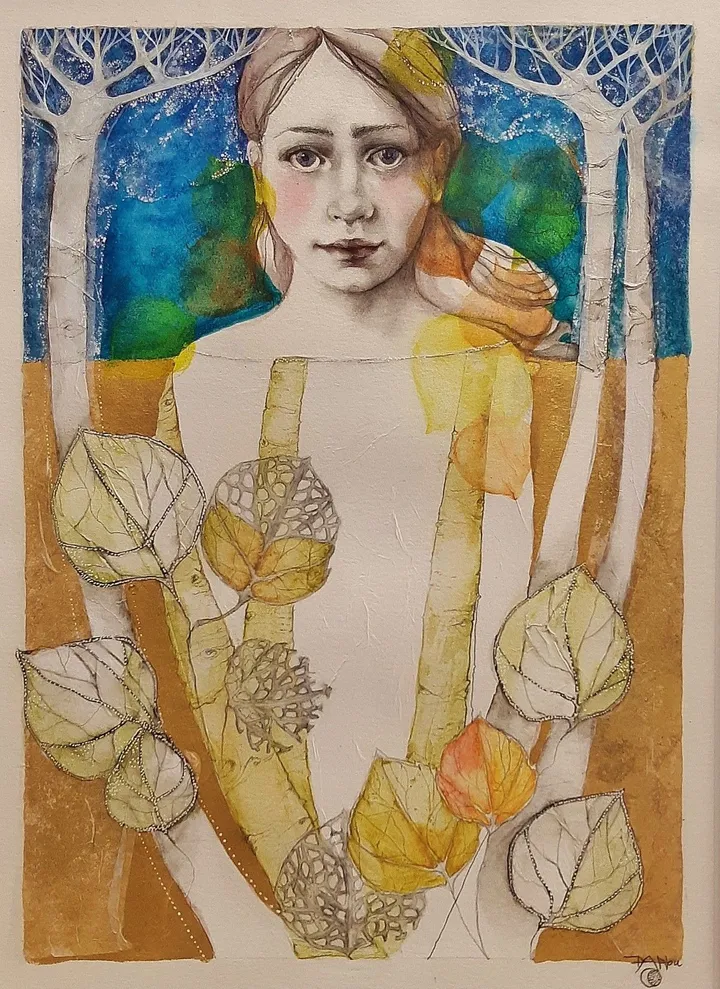 Portrait d'automne, œuvre de Marie-Noël Bouillé