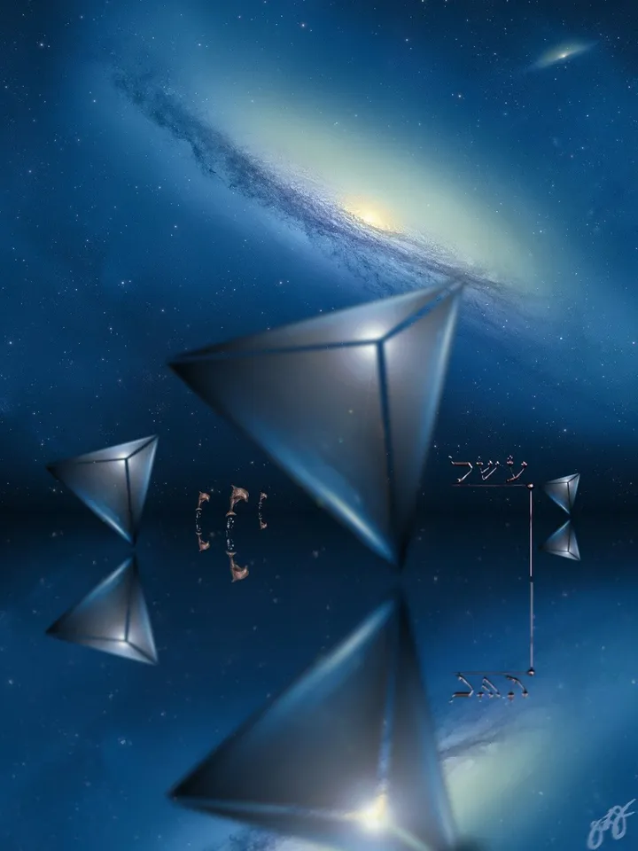 tetrahedron 5., artwork by Jason Lincoln Jeffers