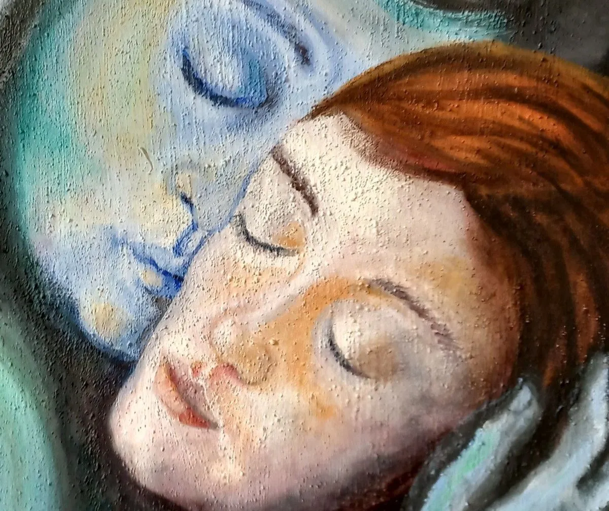 L'abbraccio - die Umarmung - embrace, artwork by Anette Maeding