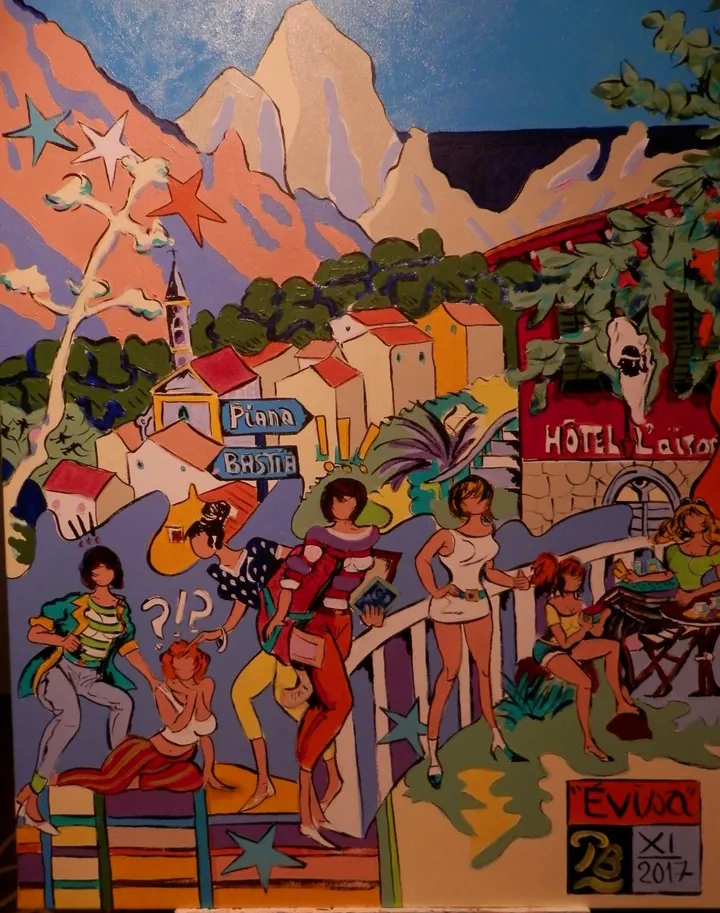 "Girls of Évisa", œuvre de Patrick Bergès