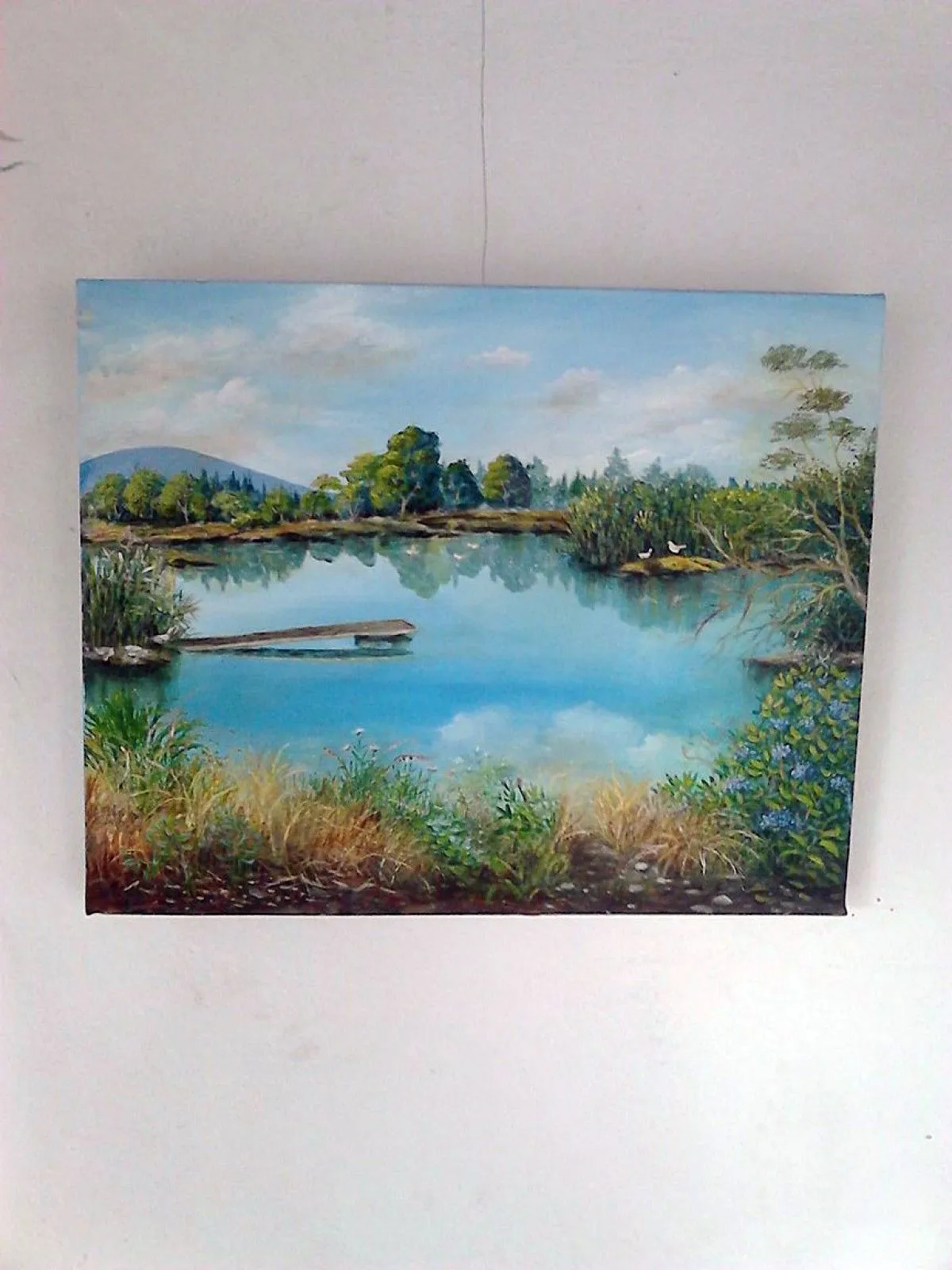 At the lake, artwork by Marianna Trian