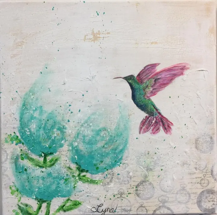 Colibri, œuvre de Lyne Courcy