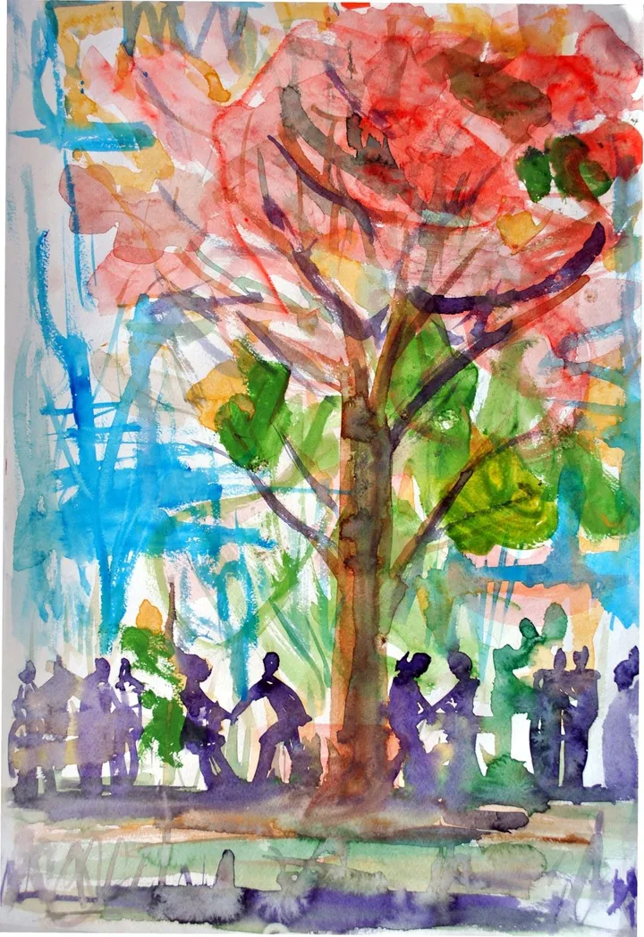 Love tree, artwork by Akpan Usoroh