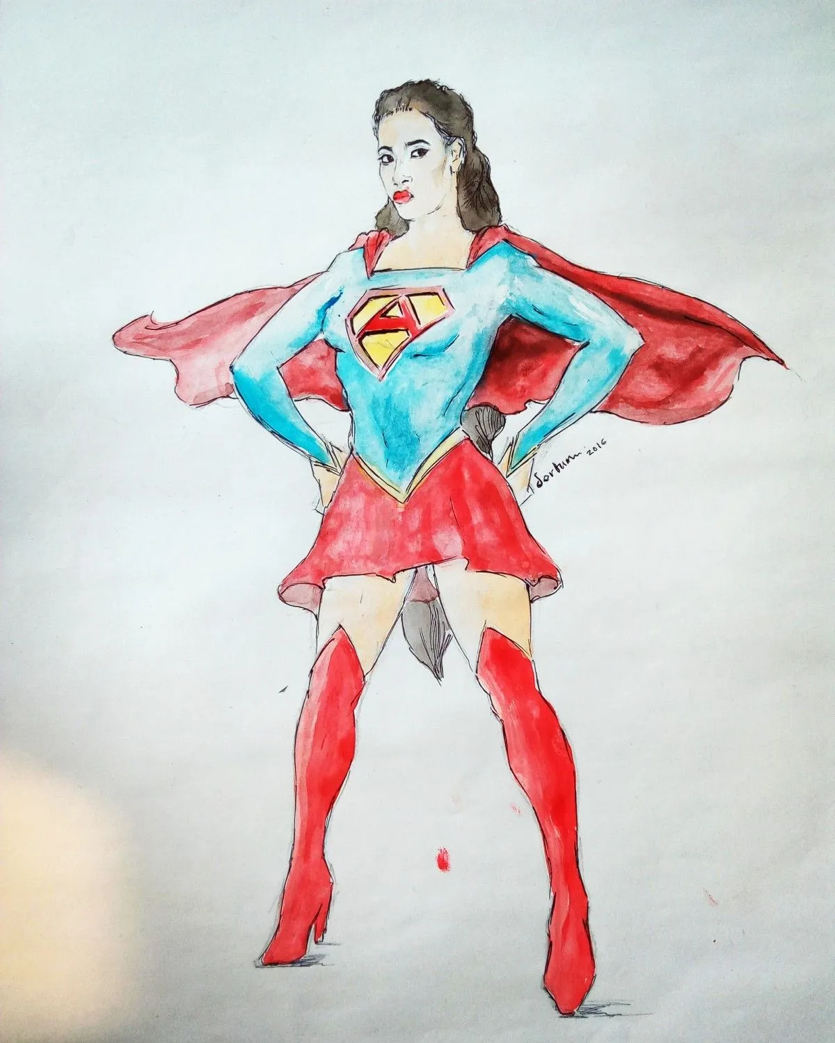 Aduni the superwoman, artwork by Oludotun Olaleye