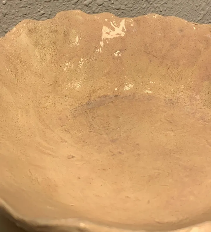 Saladier coquillage irisé rose, artwork by Anne Cellier
