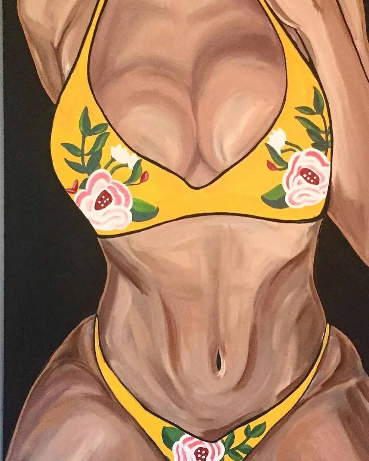 Yellow Bikini, œuvre de Stéfanie Kearns