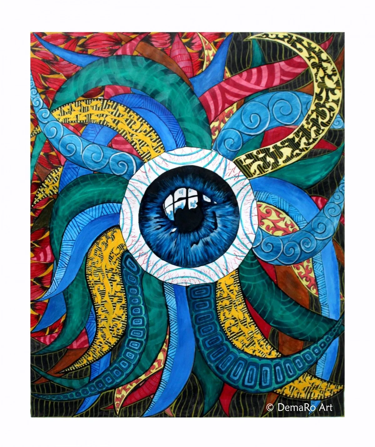 Eye of wisdom, artwork by Harsha Damian