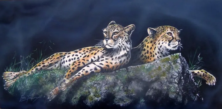 " on the rocks ", œuvre de Lucie Theroux