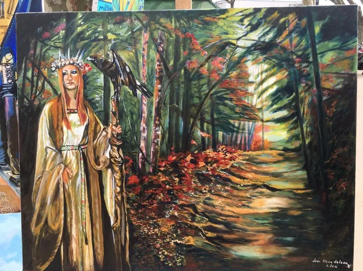 FEE AU FAUCON, artwork by Jean Pierre DELEAU