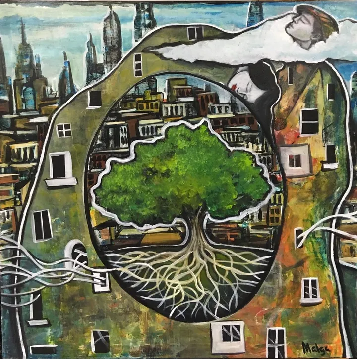 À travers, artwork by Malga Art