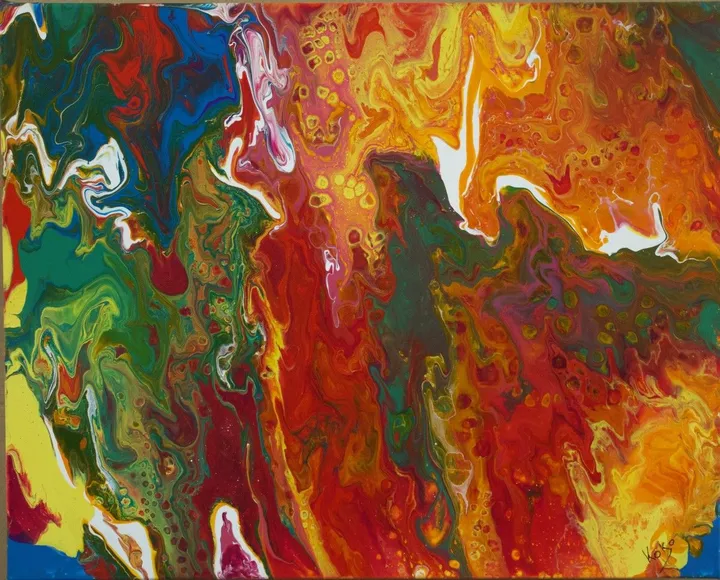 Indian Sunset, artwork by Koko Takoushis