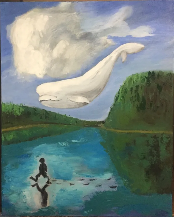 Béluganimbus, œuvre de Sophie Fournier