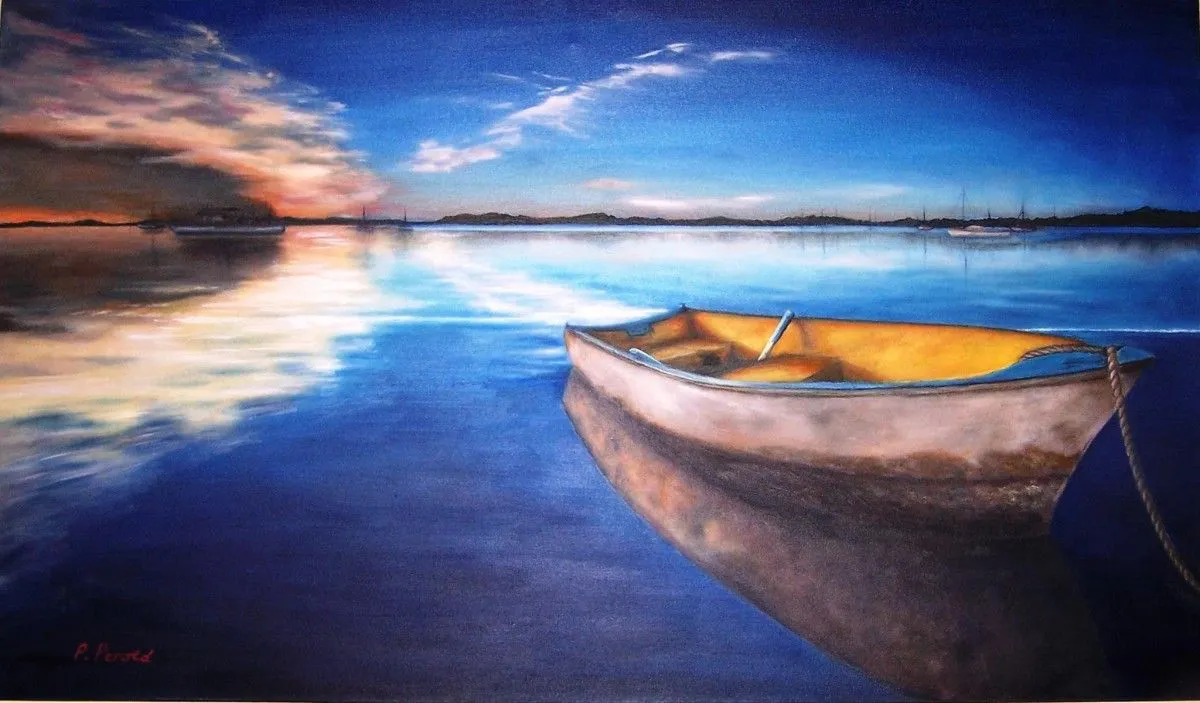 Boats, artwork by Petra Perold