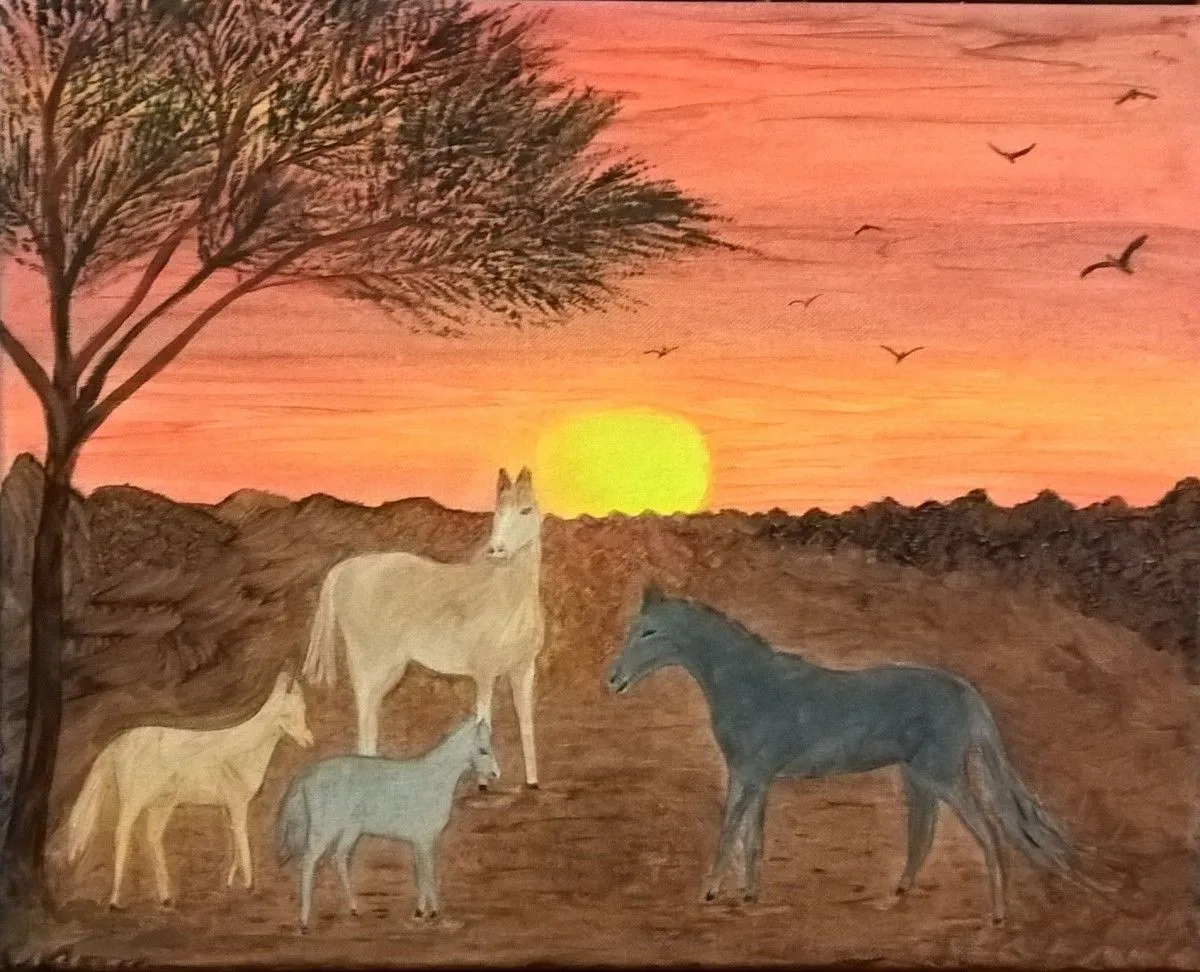 chevaux, artwork by Viviane RINCK