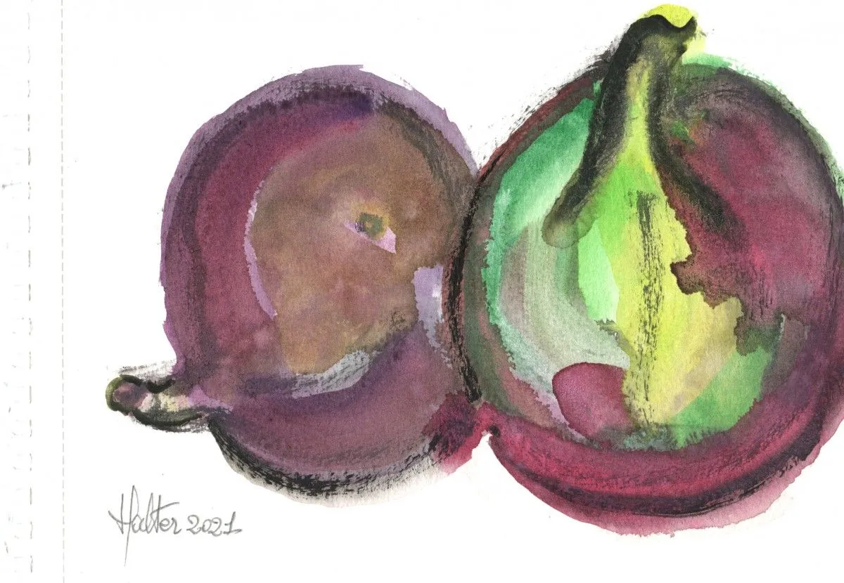 Deux figues, œuvre de Alain HALTER