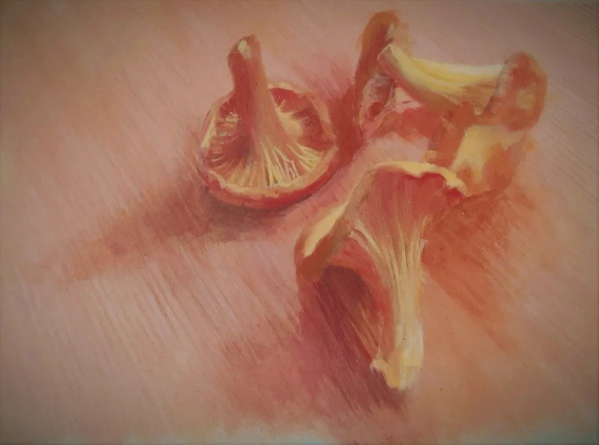 Mushrooms, artwork by Lea Laboy