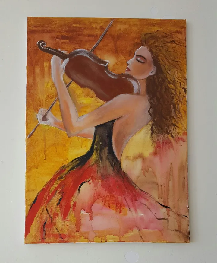 violinist, œuvre de kamila nabi