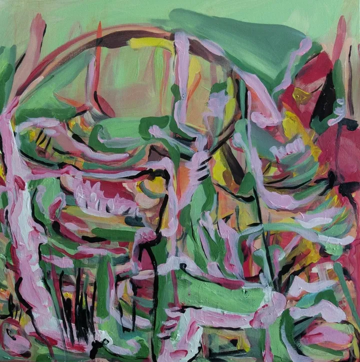 Paysage., artwork by Charaf El Ghernati