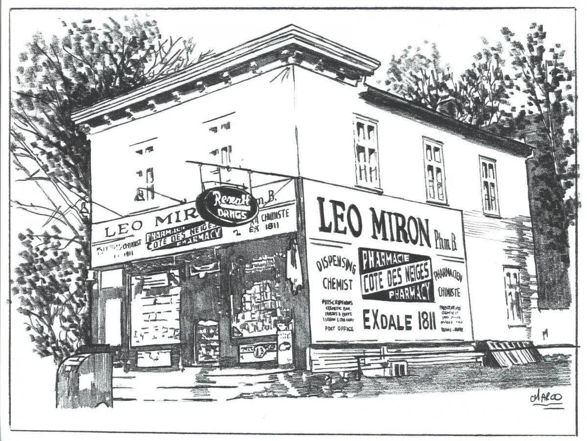 Dépanneur Léo Miron Montréal, artwork by Marcel Ramet