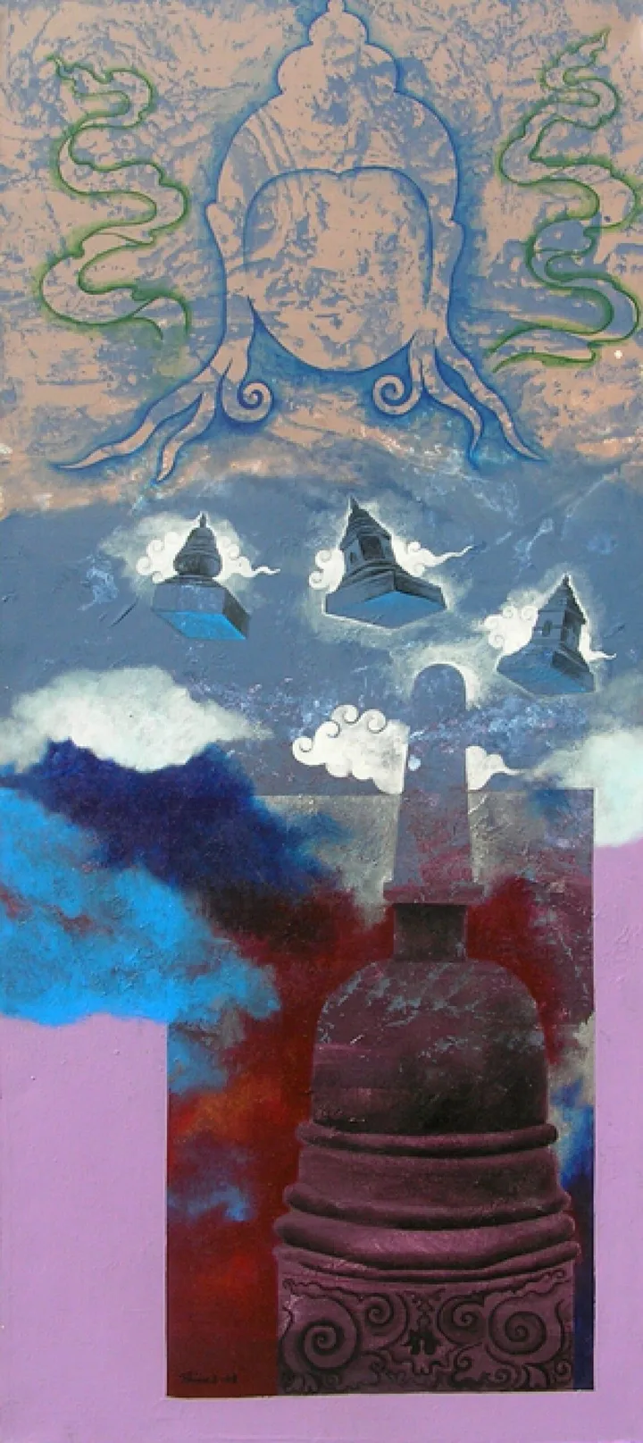 Sacred Spaces, œuvre de Binod Pradhan