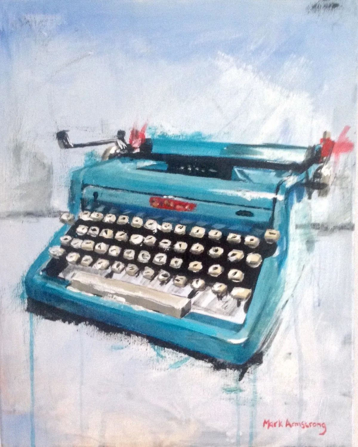 Typewriter, artwork by Mark Armstrong