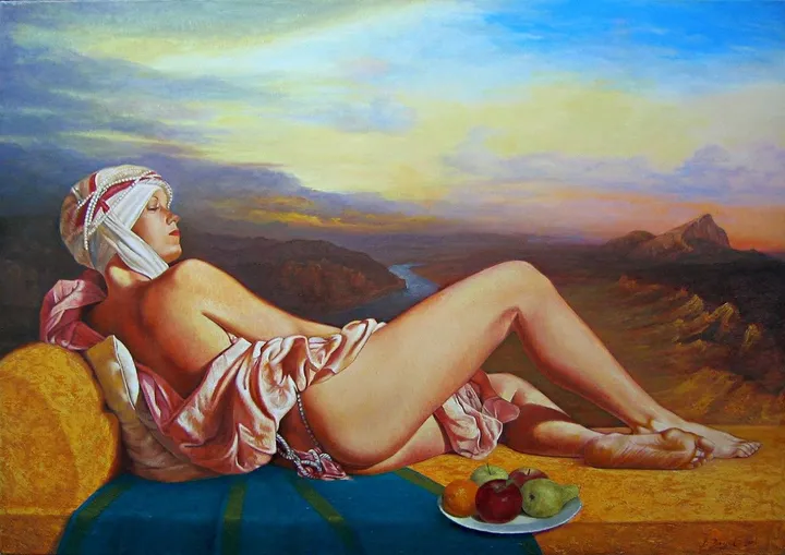 In front of a mirror, œuvre de Vladimir Vlajic