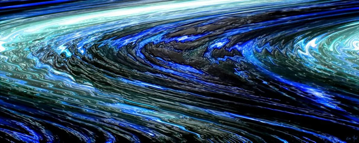 Blue Vagues - Blue Waves, œuvre de Emmanuelle Baudry