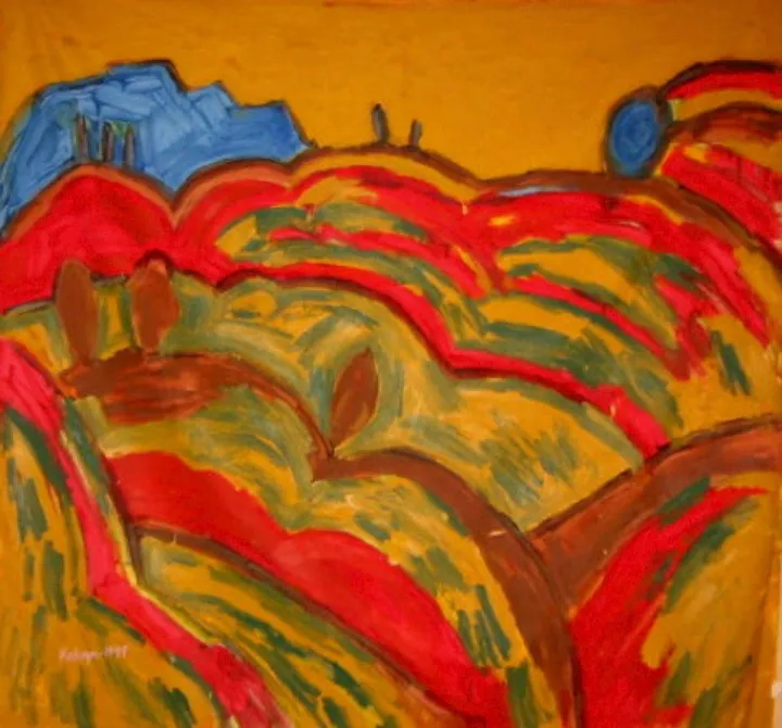 karoo landscape, œuvre de kahryn retief