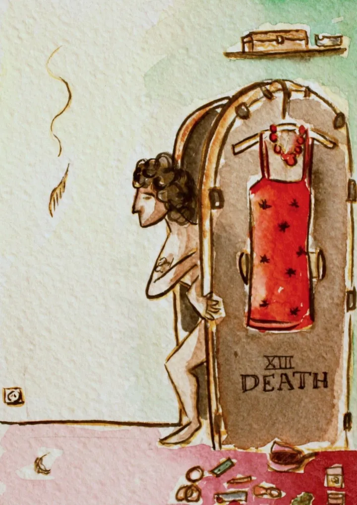 death, artwork by Odette Kougea
